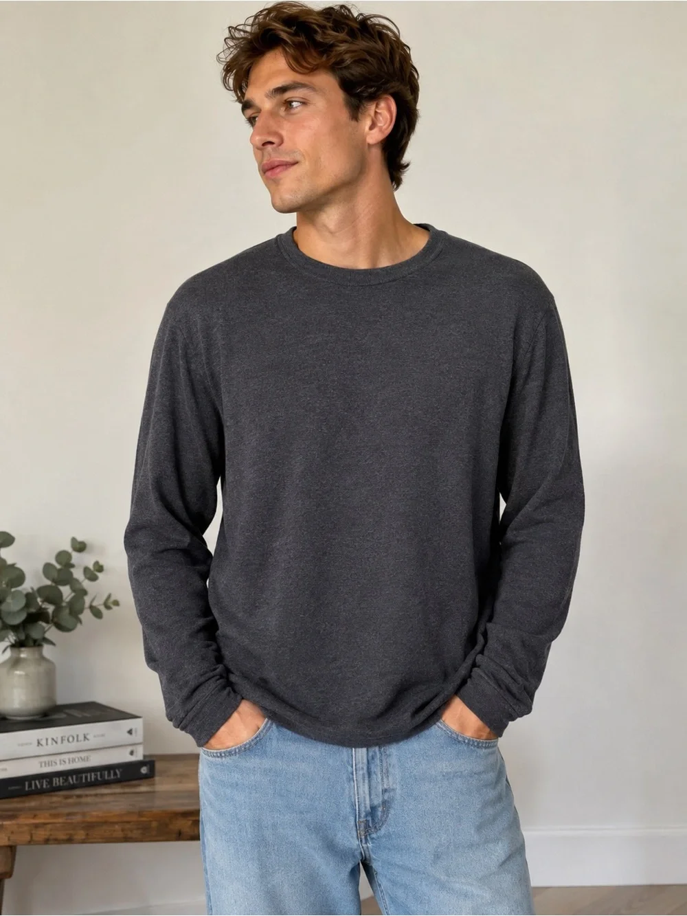 Banana Republic Extra Fine Italian Merino Wool Crewneck Sweater Men’s Large